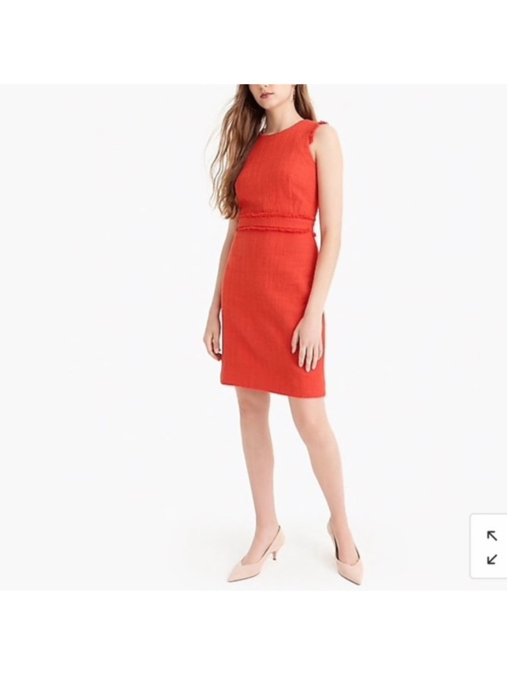 J. Crew Sleeveless Textured Tweed Sheath Dress 4
